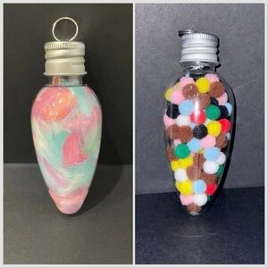 Christmas ornaments - rainbow ornaments - filled ornaments - Christmas decor